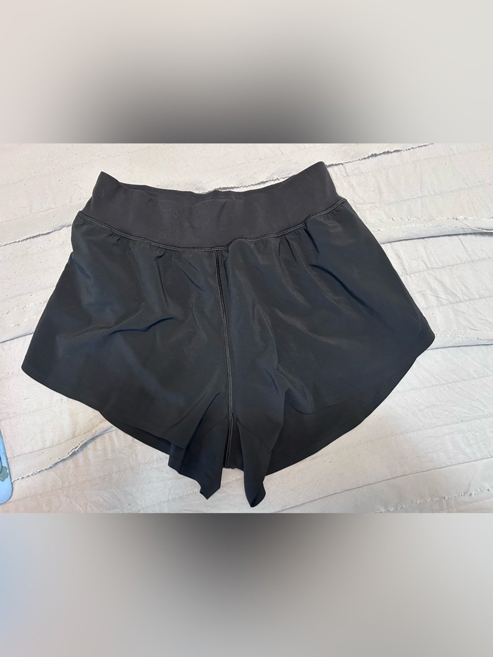 SmoothFeel Black Women's High-Waist Athletic Shorts size small